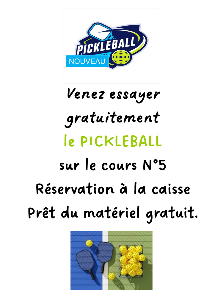 AFFICHE pickleball